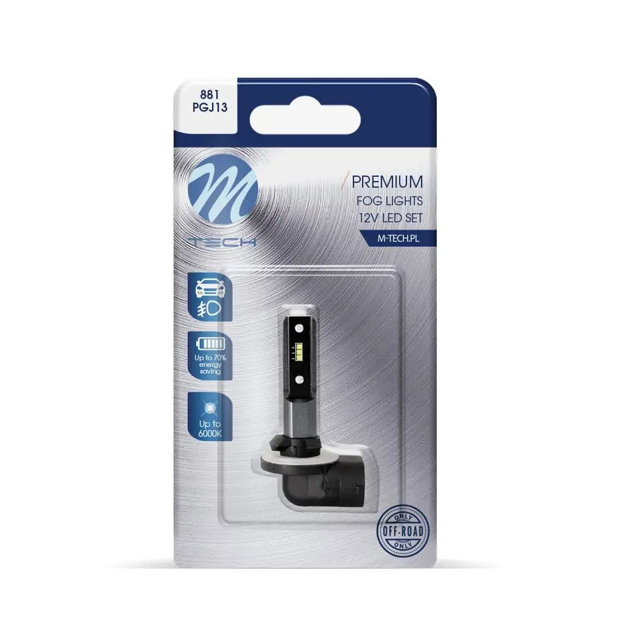 M-Tech Blister 1X LED 881 6X1616 Smd 3W 280Lm Blanco