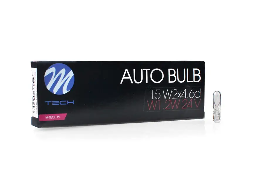 Lámpara M-Tech 24V/1.2W T5 Clear | 10 Uds