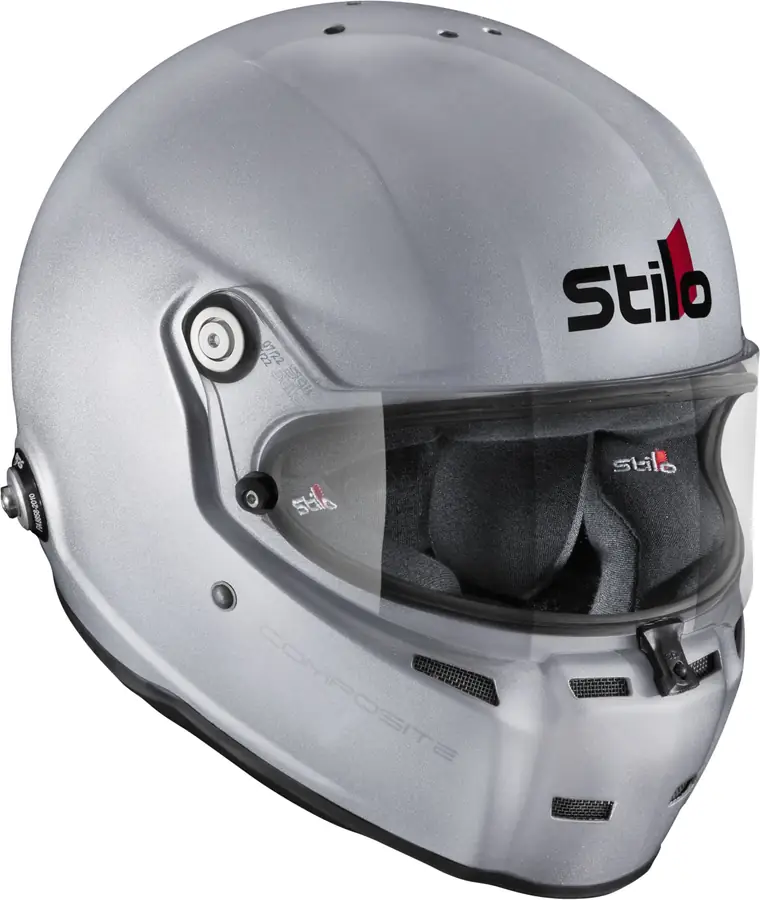Casco Stilo ST5 Fn Composite Snell SA2020 FIA 8859-15 HANS FIA 8858-10 gris/INTERIOR negro- 63