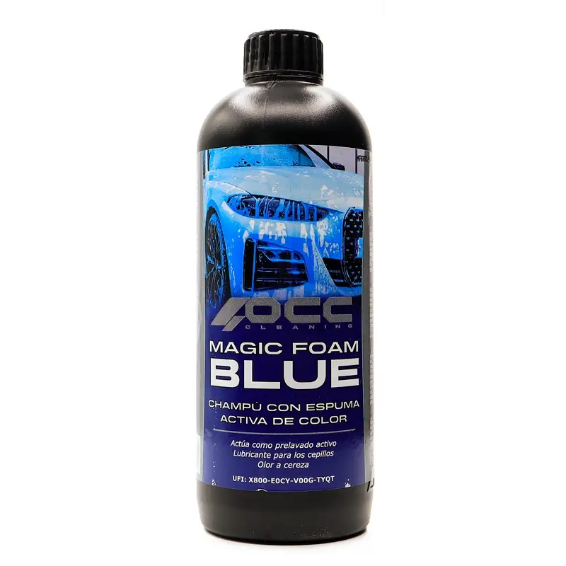 Champu Espumante Coche Magic Foam Color Azul 500 ml OCC Motorsport