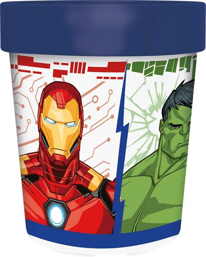 Licensing Vaso Premium Bicolor Antideslizante 260 ml Vengadores