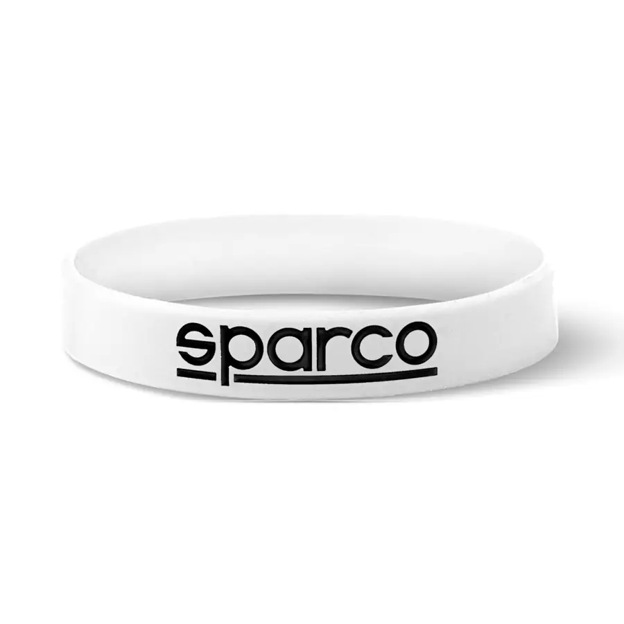 10 Pulseras Sparco Blanco