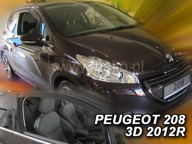 Deflectores de ventanilla Heko 26148 para Peugeot Heko 208 I 3D 2012-2019