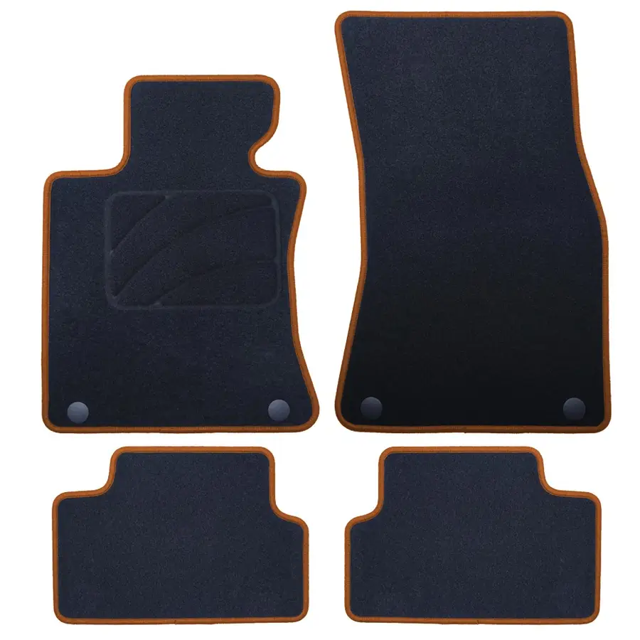 OCC Design Alfombrilla A Medida BMW E64 Serie 6 Cabrio (2003-2011) 5Pz Ribete Amarillo