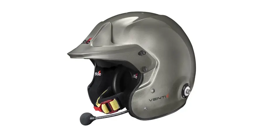 Casco rally Stilo VENTI4 Trophy titanio Composite Plus FIA 8859-24 SA2025 HANS FIA 8858-10-TALLA 58