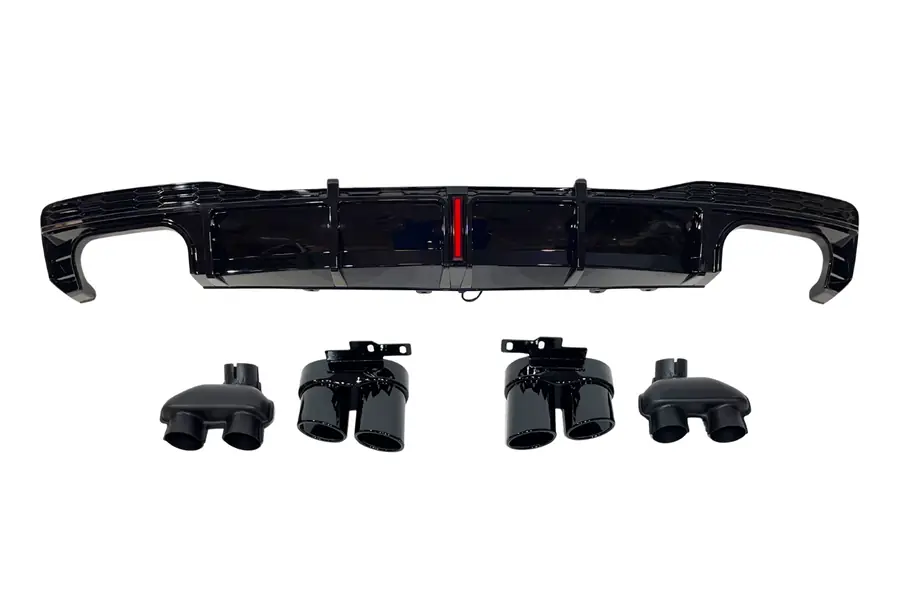 Difusor trasero Audi A7 C8 2019-2024 Look S7 para SLine - Plástico ABS