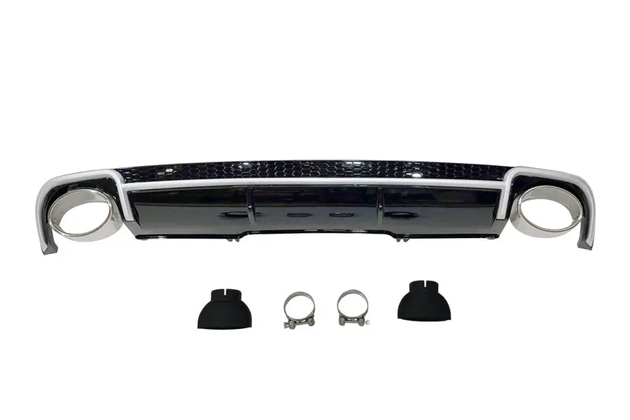 Difusor trasero Audi A4 B9 2016+ Look RS4 ABS - Plástico ABS