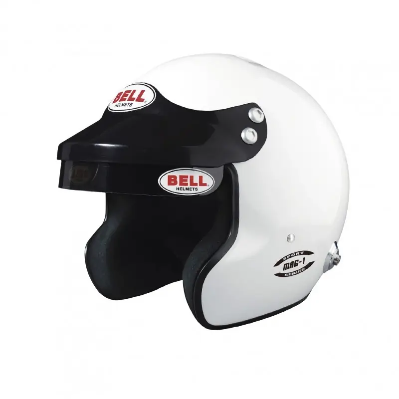 Casco rally Bell MAG-1 blanco (HANS) talla M(58-59) FIA 8859-2024