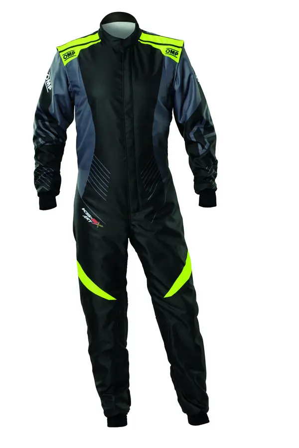 Mono karting OMP karting KS-2X Art FIA 8877-2022 negro/flúor amarillo talla 52