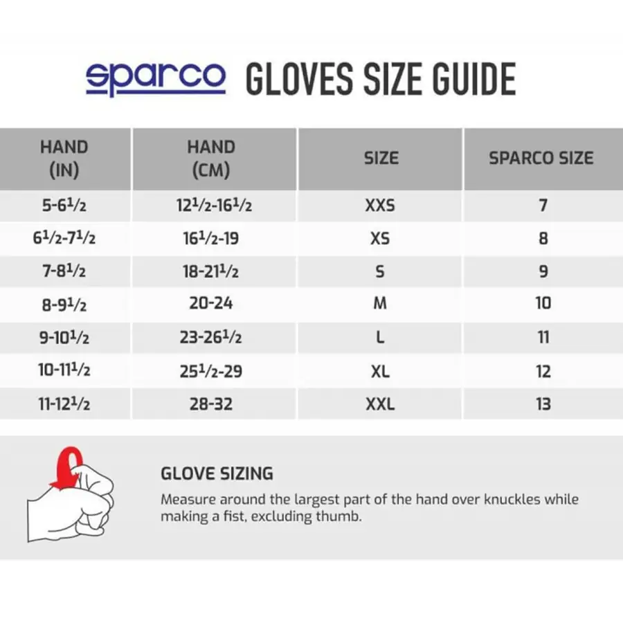 Guantes racing Sparco Land Classic 2025 talla 09 Bm