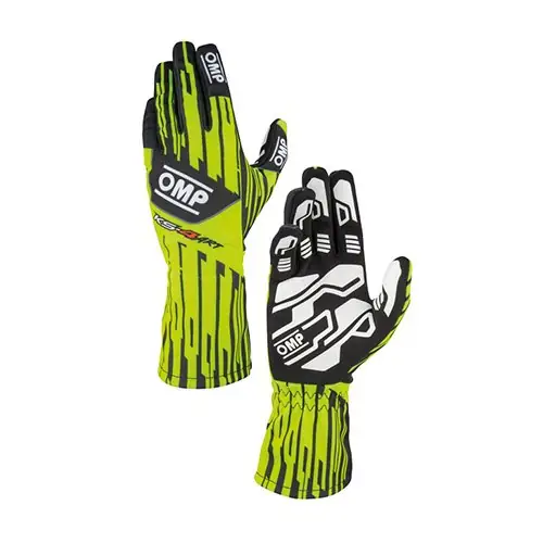 Guantes karting OMP Guantesomp karting KS-4 Art flúor amarillo/negro talla L
