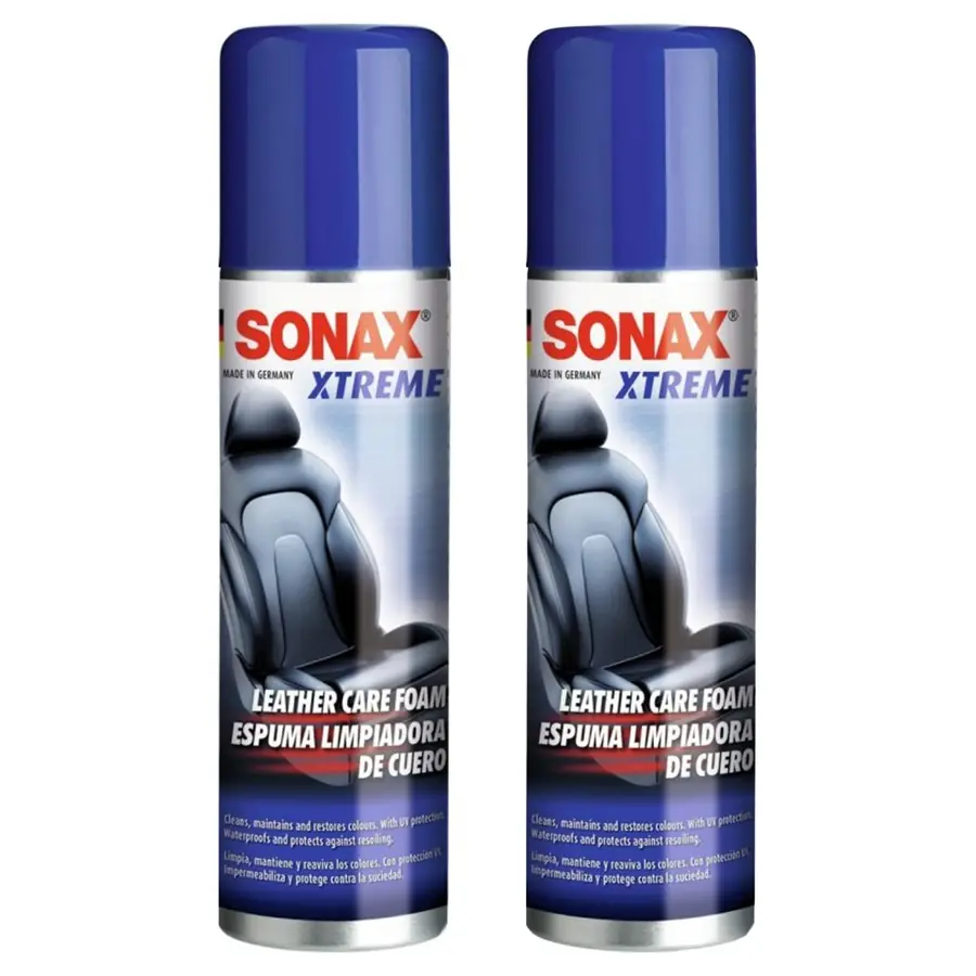 SONAX Pack X2 Xtreme Espuma Limpiadora De Cuero 250 ml