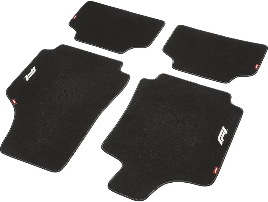 Formula 1 Alfombra De Coche Cm480 4Tlg Negro/Blanco