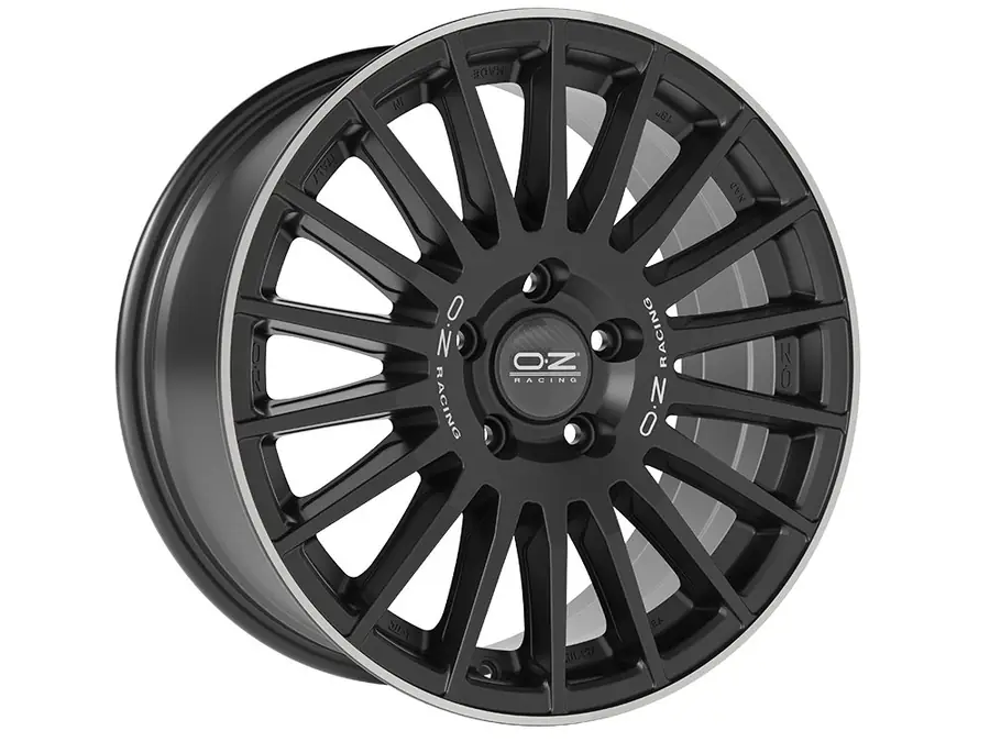 Llanta Rally Desert OZ Racing Matt Black Silver Let. Diamond Lip 8x18 5x120 ET55