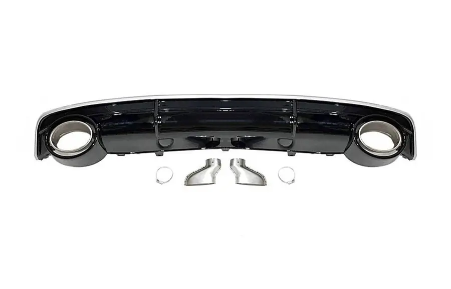 Difusor trasero Audi A7 2015-2018 Look RS7 ABS - Plástico ABS
