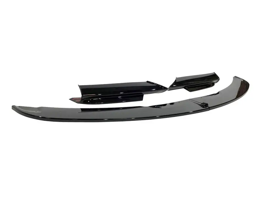 Spoiler delantero BMW E90 / E91 2005-2008 Look M-Tech Brillante Negro - Plástico ABS