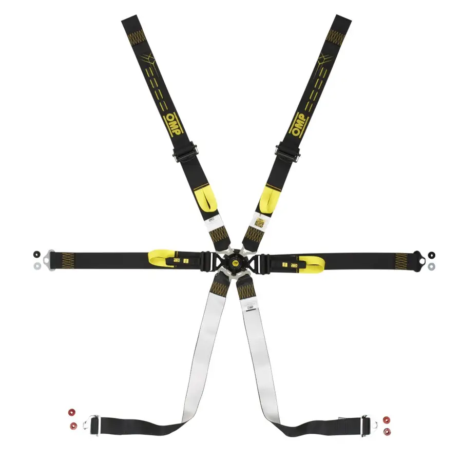Arnés racing OMP Arnes 6 Puntos One 2" para Endurance Pull Down negro