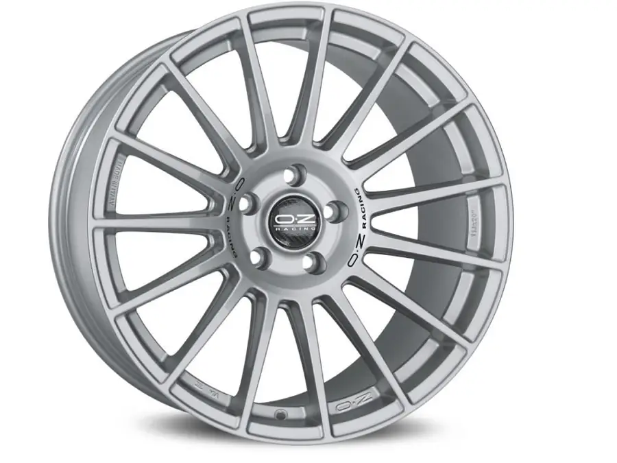 Llanta Supertur. Dakar OZ Racing Matt Race Silver Black Lettering 10.5x21 5x130 ET47