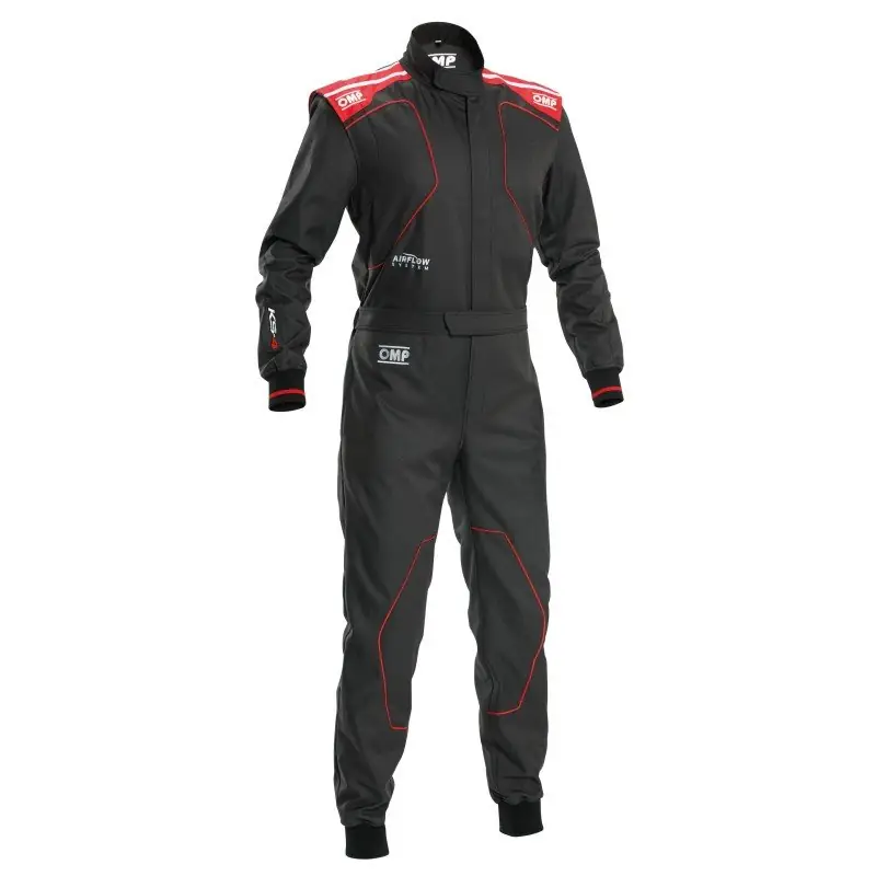 Mono karting OMP Traje karting KS-4 MY2026 negro/rojo talla L
