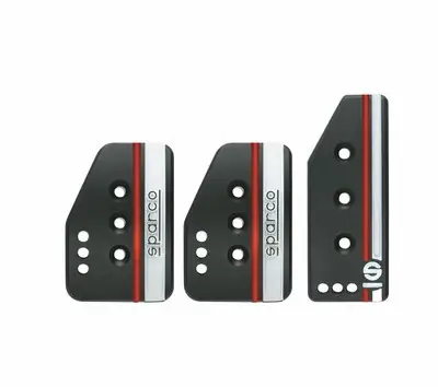 Pedales Sparco Settanta Negro 3Pcs Normal