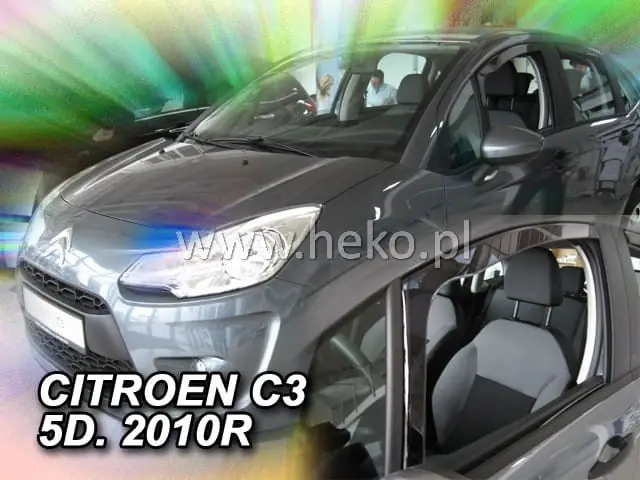 Deflectores de ventanilla Heko 12248 para Citroen Heko C3 Ii 03-2009-2017