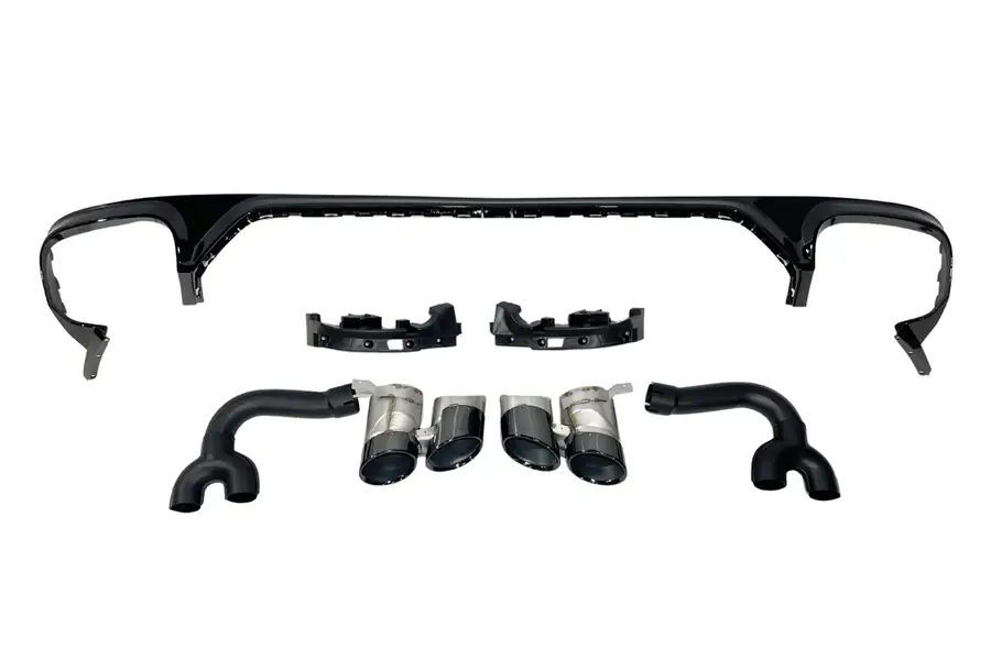 Difusor trasero Audi Q8 2018-2023 Look RSQ8 - Plástico ABS