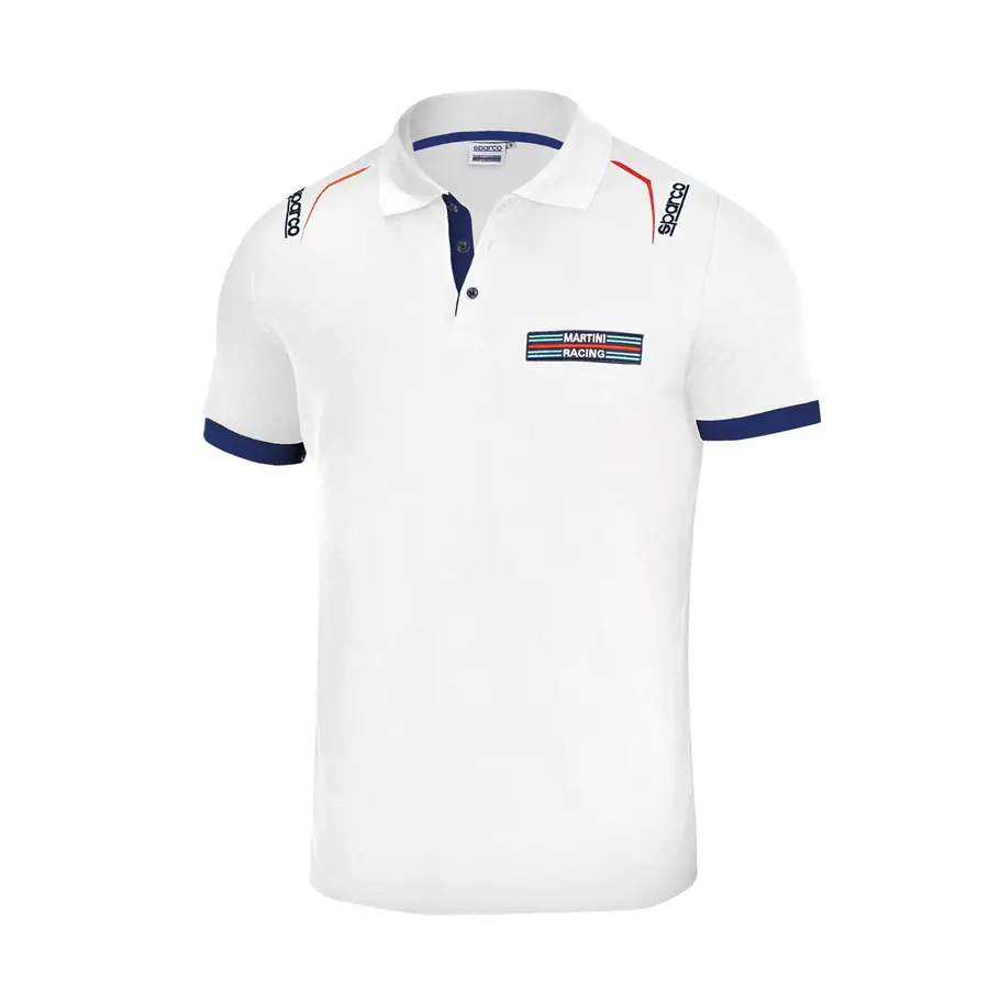 Sparco Polo Martini-R Talla L Blanco