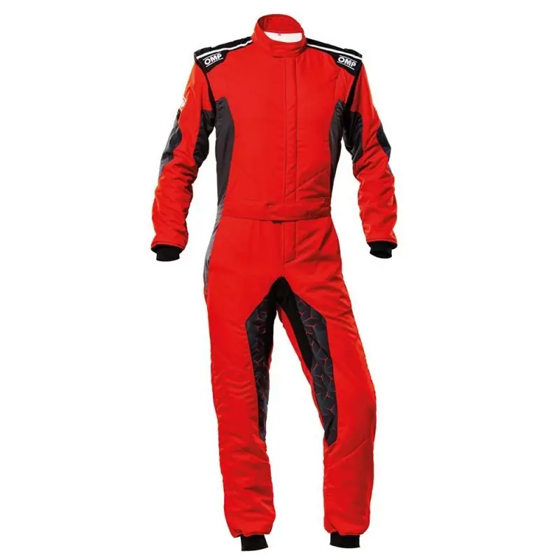Mono racing OMP Tecnica Hybrid FIA 8856-2018 rojo/negro talla 50