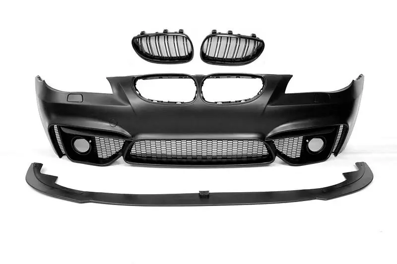 Paragolpes delantero BMW E60 2004-2009 Look M4 Parrillas - Plástico ABS