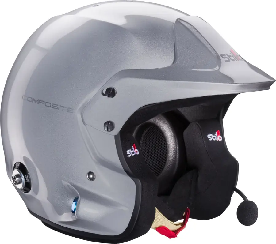 Casco Stilo Venti Trophy rally Plus (con Clips HANS) Composite SNELL2020 FIA 8859-15 FIA gris/INTERIOR negro 54