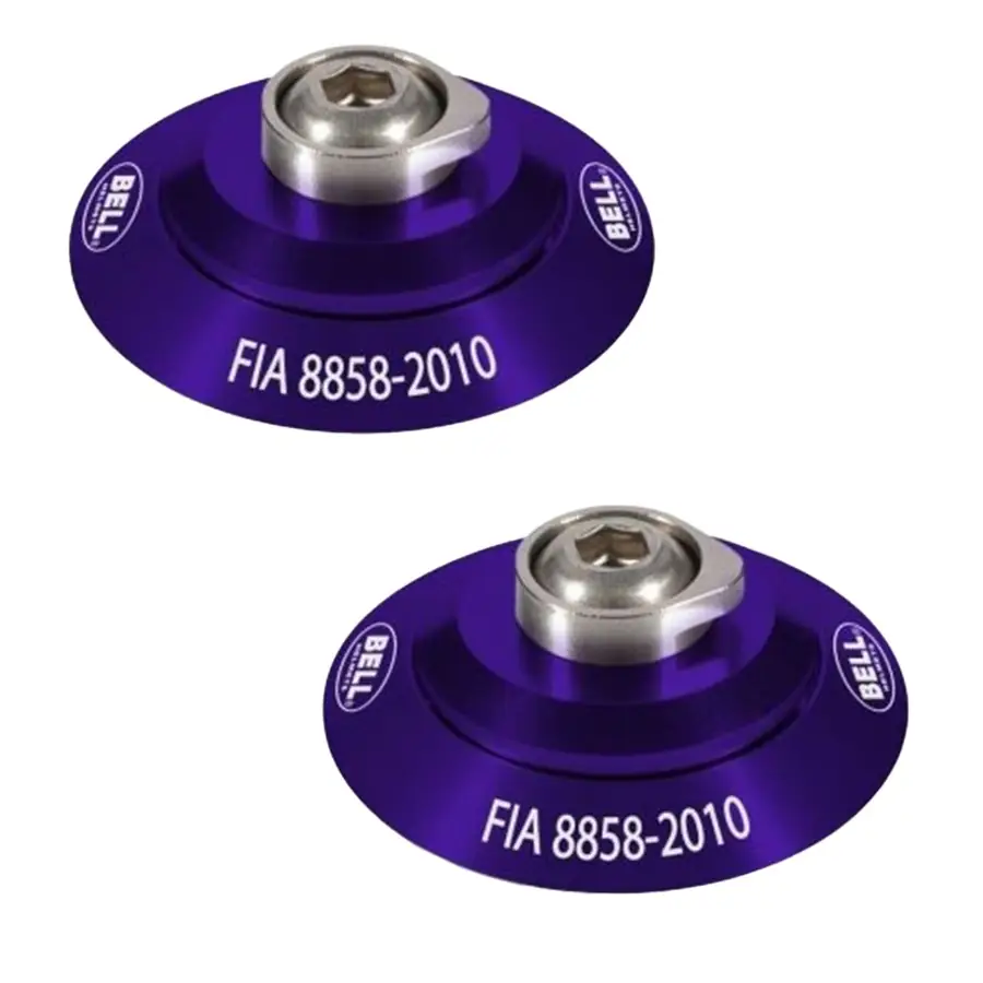 Set de Clips HANS Púrpura FIA 8858-2010 - Casco Bell