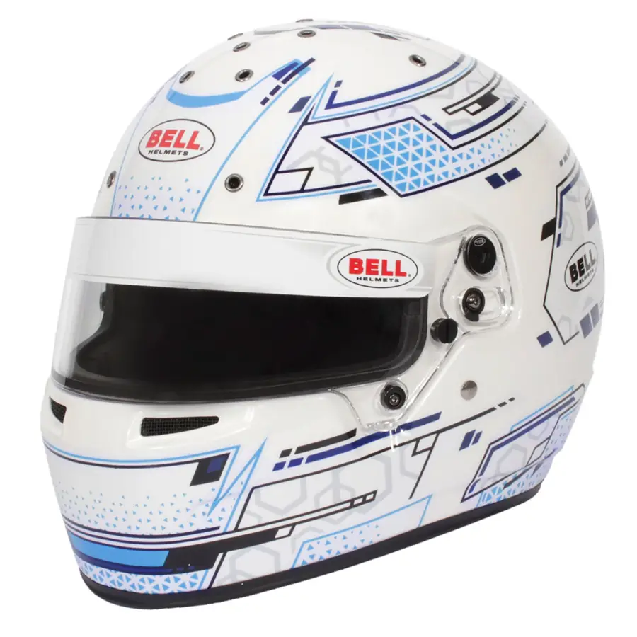 Casco karting Bell RS7-K Stamina blanco/azul talla M (58-59) K2020
