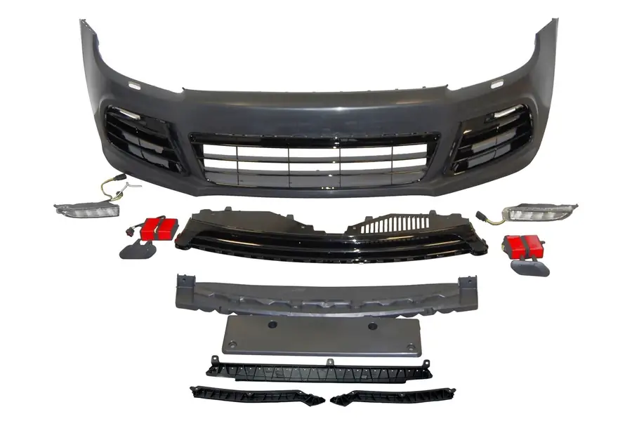 Paragolpes delantero Volkswagen Scirocco 2008-2014 Look R - Plástico ABS