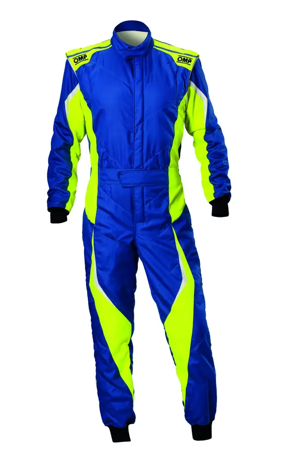 Mono racing OMP Tecnica Evo FIA 8856-2018 azul/amarillo talla 52