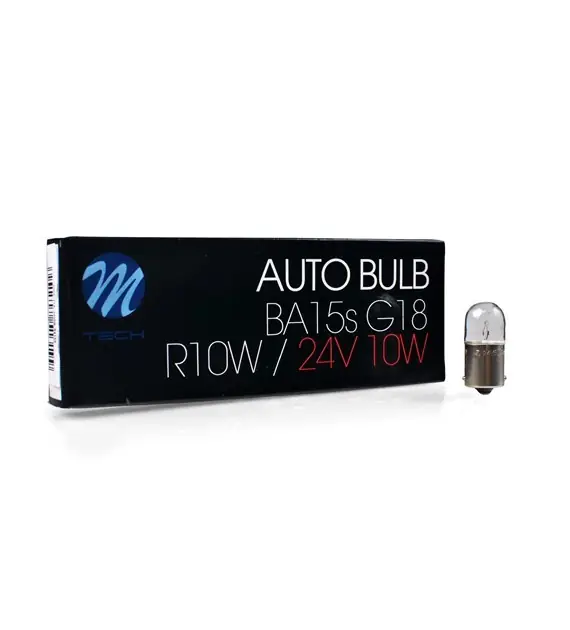 Lámpara M-Tech Ba15D R5W 24V/5W | 10 Uds