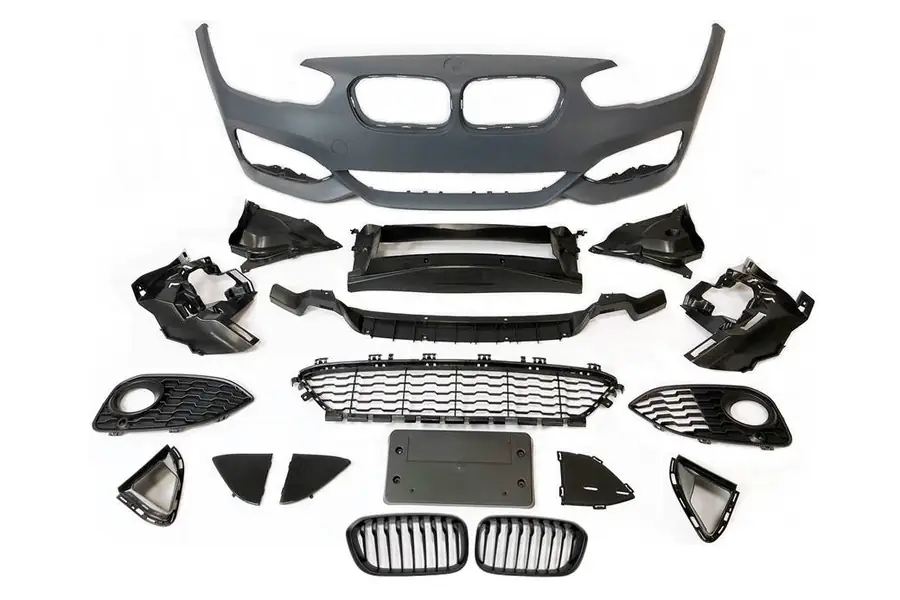 Paragolpes delantero BMW F20 / F21 LCI 2015-2019 look M-Tech Parrilla - Plástico ABS