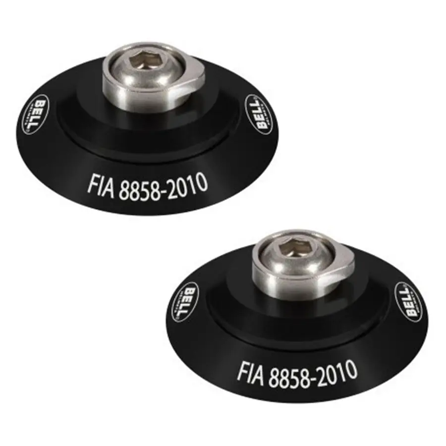 Set de Clips HANS Negros FIA 8858-2010 - Casco Bell