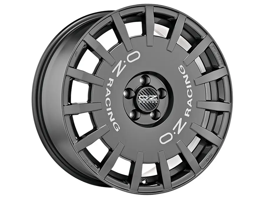 Llanta OZ Rally Racing Dark Graphite Silver Lettering 7x17 4x100 ET45