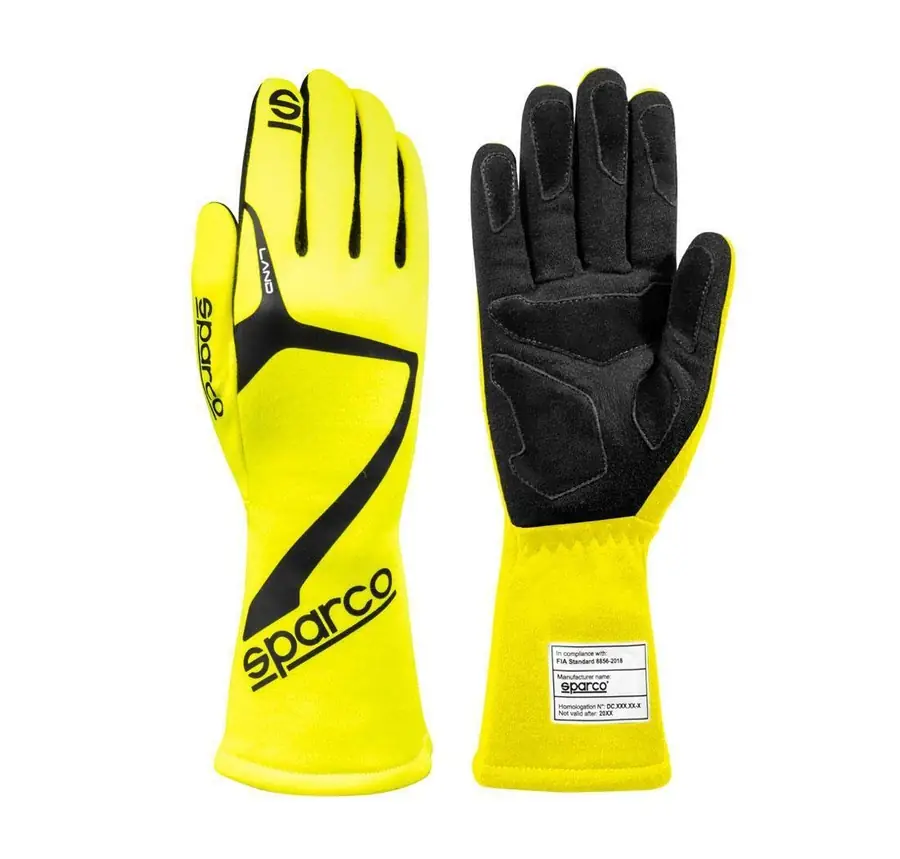 Guantes racing Sparco Land amarillo 2025 talla 04