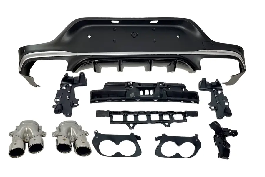 Difusor trasero Mercedes GLC X253 COUPE 2020+ Look GLC43 - Plástico ABS