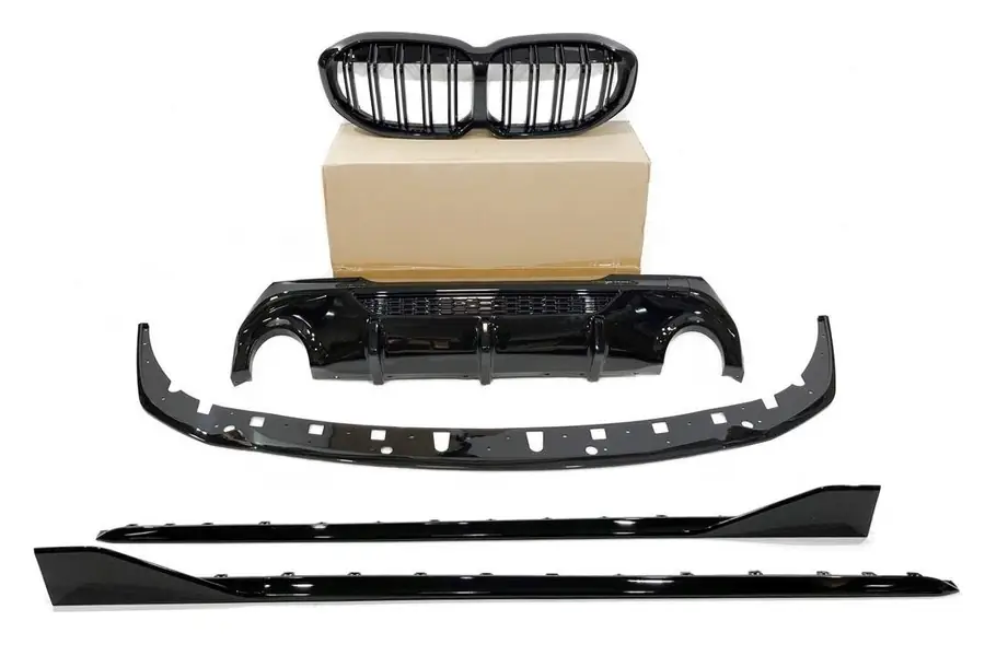 Kit de carrocería BMW F40 Look M Performance Negro Brillante - Plástico ABS