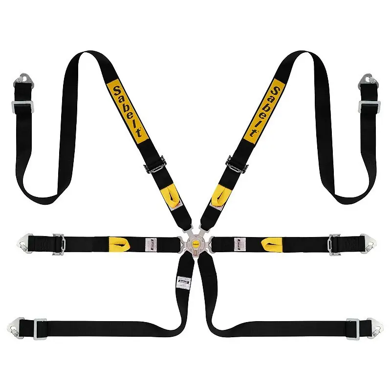 Arnés racing Sabelt Arnes rally 6 Puntos Aluminio 2" FIA 8853-2016 negro