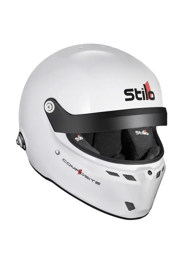 Casco circuito Stilo ST6 Gtn Composite blanco FIA 8859-24 SA2020 + HANS talla 58