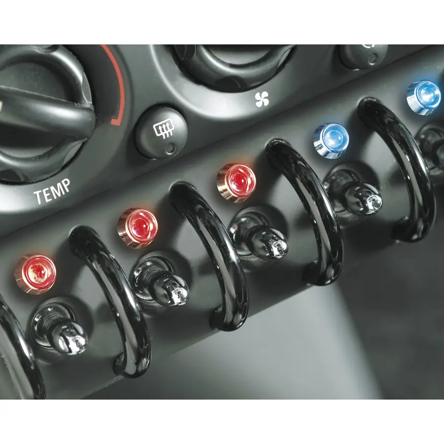 Foliatec Luz LED Control Negro Blanco 1 Pieza Ø 10 mm