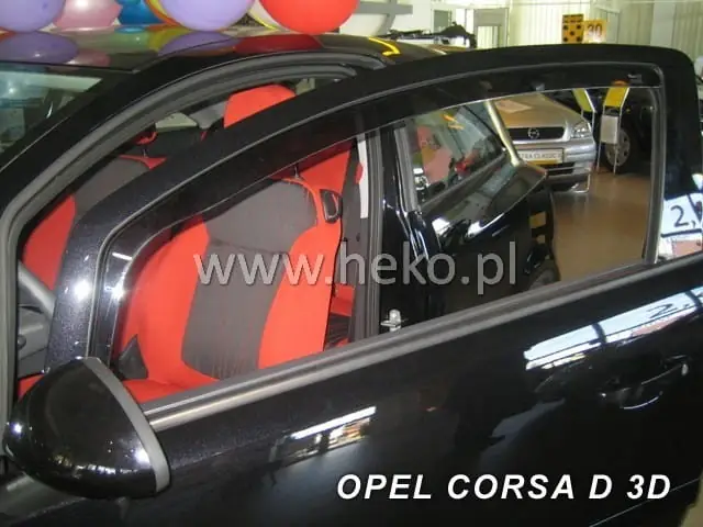 Deflectores de ventanilla Heko 25364 para Opel / Gm / Vauxhall Heko Corsa D / E 3D 2006-2019