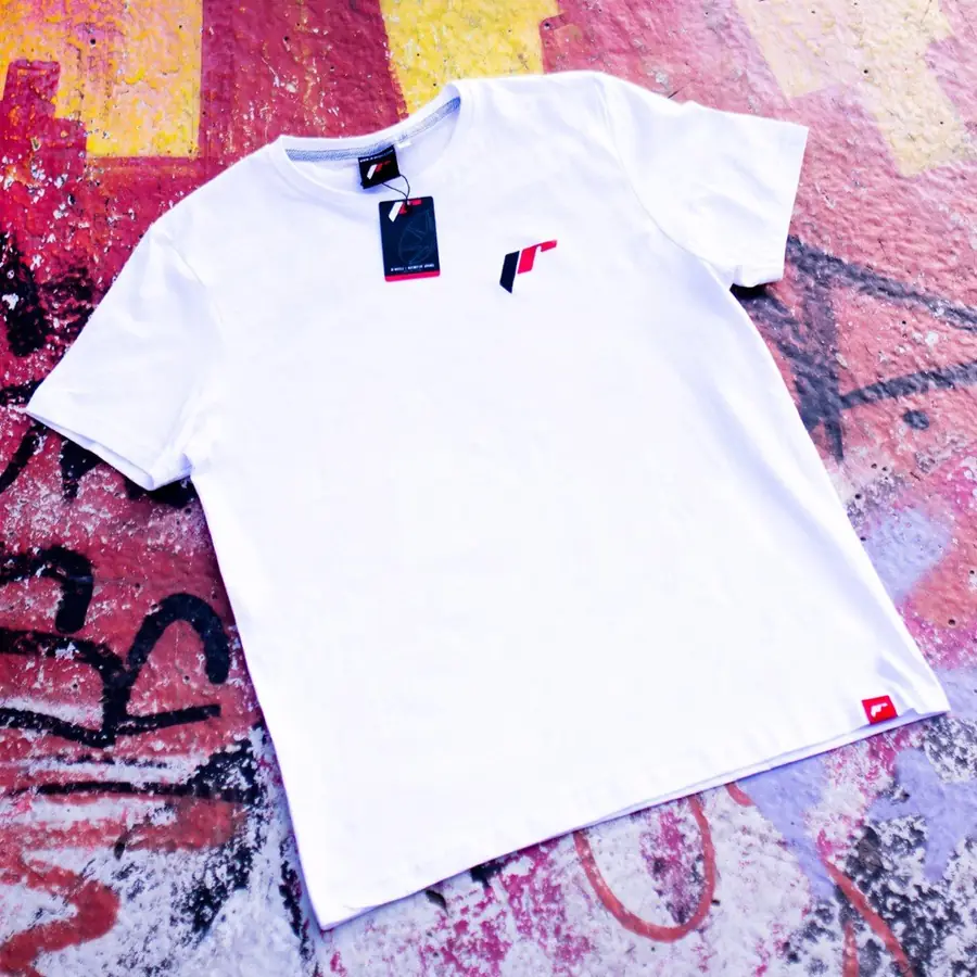 Camiseta JR Basic para hombre, blanca, talla XXL