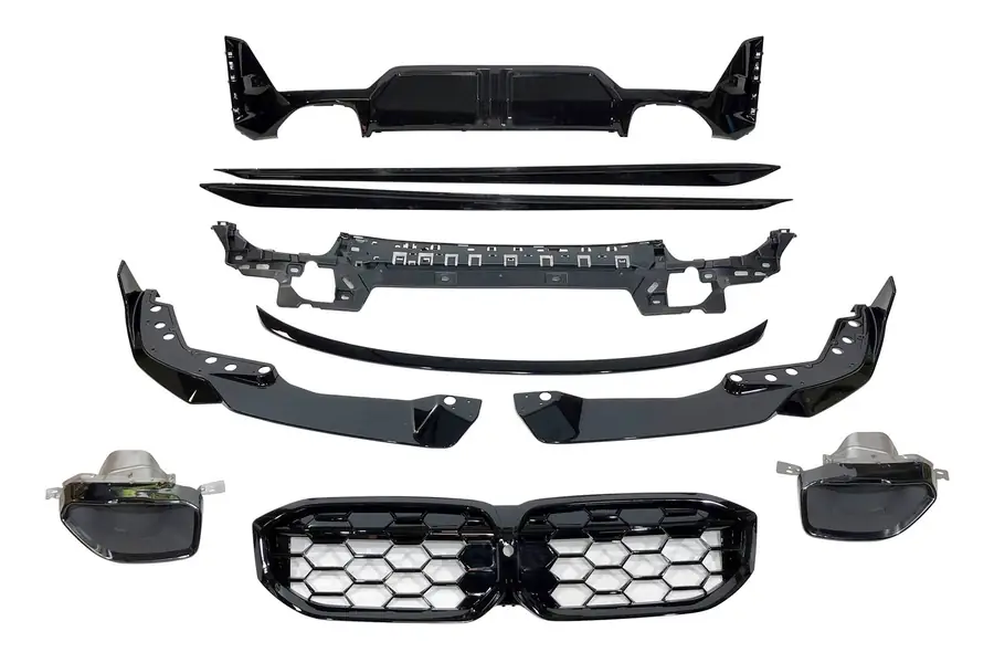 Kit de carrocería BMW G20 / G21 LCI Look M Performance Brillante Negro - Plástico ABS