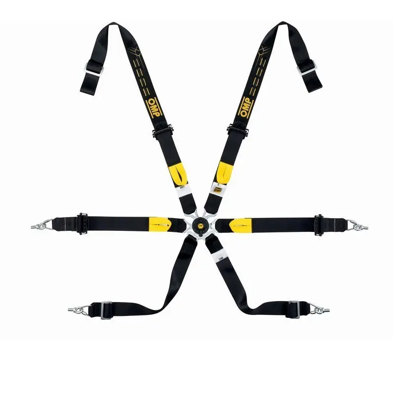 Arnés racing OMP de seguridad One 2" Wrc Endurance PULL-DOWN negro FIA