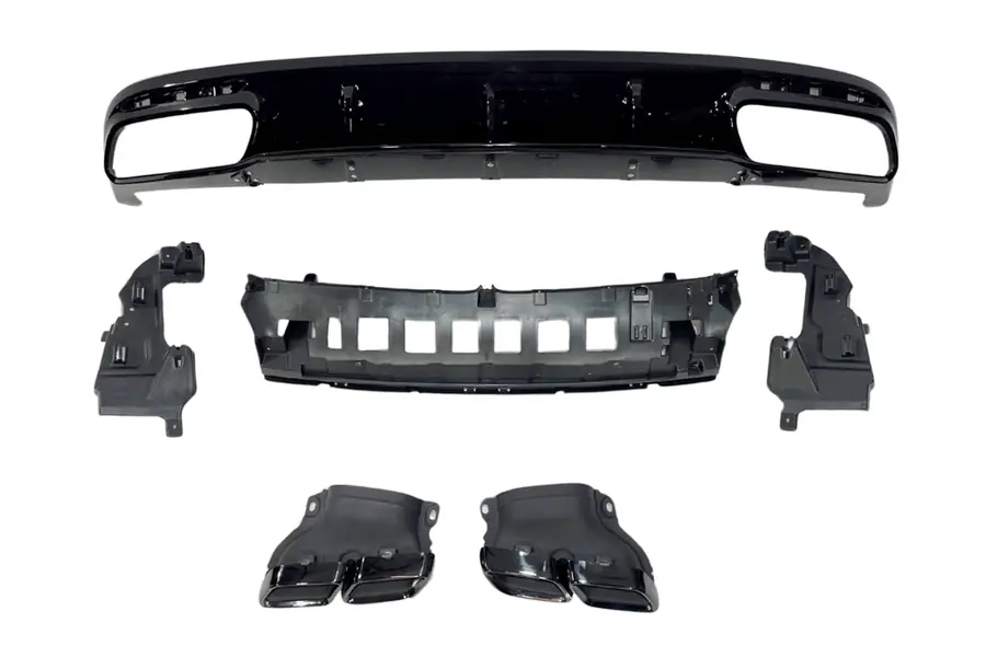 Difusor trasero Mercedes C217 Coupe 2014-2020 Look Facelift S63 - Plástico ABS