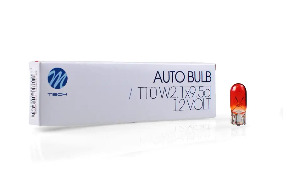 Lámpara M-Tech W2.1X9.5D T10-Wy5W Ámbar | 10 Uds